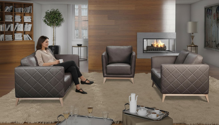 Leather design couch upholstery seat set sofa sets faux leather 3+2+2 new
