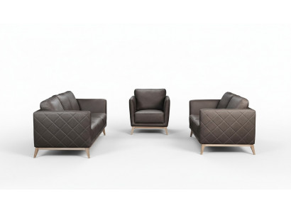 Leather design couch upholstery seat set sofa sets faux leather 3+2+2 new