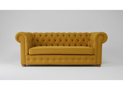 Chesterfield three-seater velvet couch cushion sleep sofa couch bed function new