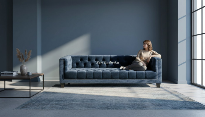 Elegant design couch upholstery Chesterfield sofa couches sofas three-seater velvet