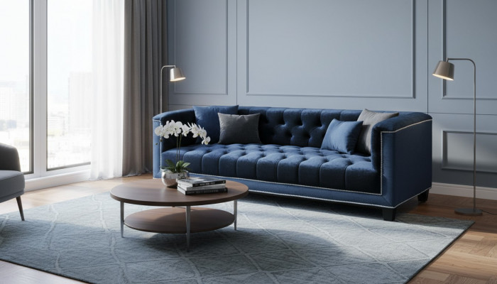 Elegant design couch upholstery Chesterfield sofa couches sofas three-seater velvet