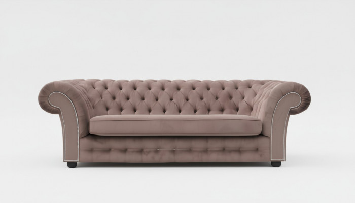 3-seater sofa fabric design couch upholstered sofas textile modern chesterfield beige