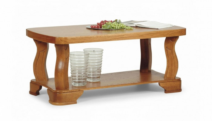Handcrafted real wood sofa side tables classic living room table