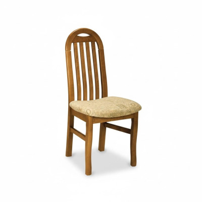 Chair 2x Chairs Group Set Dining Living Room Furniture Wood Country Style Fabric