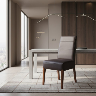 Dining room set, chair set, 2x chairs, armchair, seat cushion, solid.