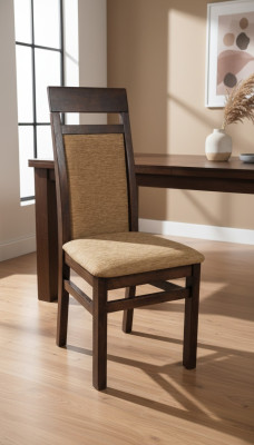 Fabric chair Chesterfield designer solid wood dining chair designer upholstery