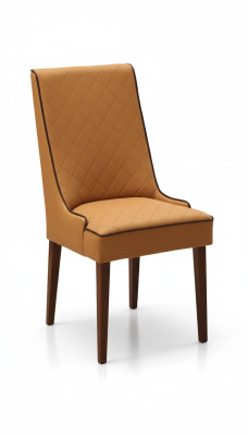 Set of 6x Designer Chairs Leather Armchair Upholstered Chairs Dining Room Wood Leather