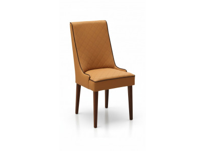 Set of 8x designer chairs leather armchair upholstered chairs dining room wooden restaurant chairs