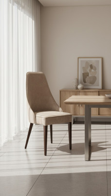 Set of 6x Designer Chairs Leather Armchairs Chairs for Dining Rooms Wood Upholstered