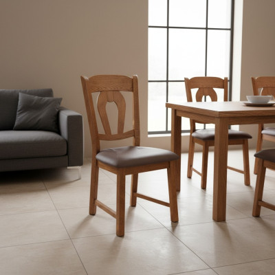 Design 4x chair set gastro new dining room chair suite armchair upholstery group