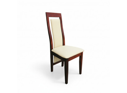 Armchair Solid Wood Chair Wood Leather Upholstered Chairs Gastro Design