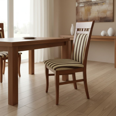 Set of 8x Chair Design Armchair Upholstered Chairs Dining Room Fabric Solid