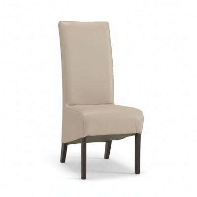 Set of 6 chairs, design wood leather upholstered chairs, dining room group
