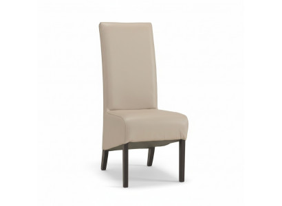 Set of 6 chairs, design wood leather upholstered chairs, dining room group