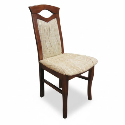 Set of 4 armchairs chair design wood fabric upholstered chairs dining room fabric