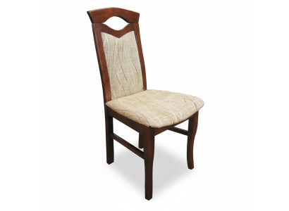 Set of 4 armchairs chair design wood fabric upholstered chairs dining room fabric