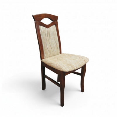 Set of 8 textile armchairs designer wood upholstered chairs dining room restaurant