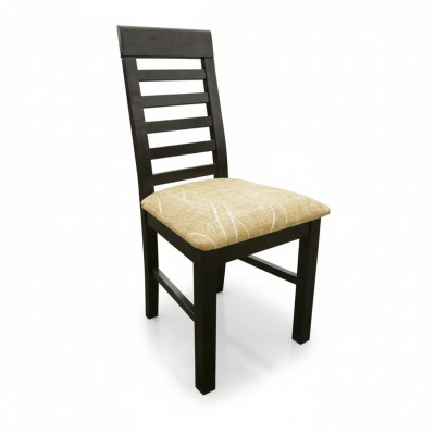 Set of 4x armchair chairs designer wood upholstery textile chairs dining room restaurant