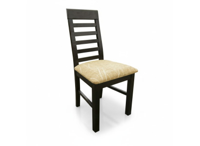 Set of 4x armchair chairs designer wood upholstery textile chairs dining room restaurant