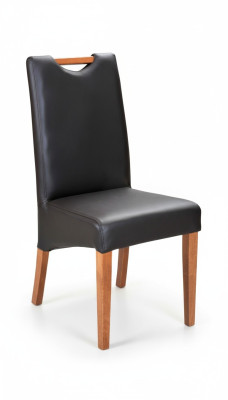 Design armchair upholstery set 2x chair wood 100% leather chairs dining room new