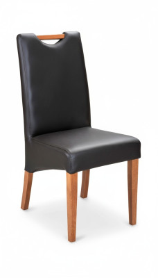 Set of 8 chairs armchair design wood leather upholstered chairs for dining room restaurant