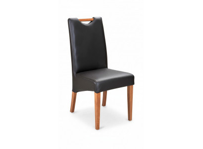 Set of 8 chairs armchair design wood leather upholstered chairs for dining room restaurant