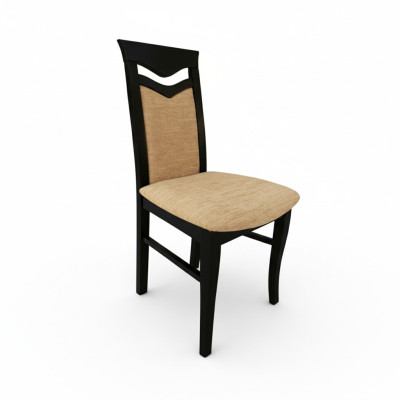 Armchair Chair Designer Wood Fabric Upholstery Chairs Bistro Dining Room Textile