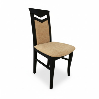 Classic 4x armchair chair designer wood fabric upholstered chairs dining room