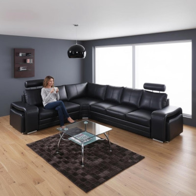 Corner sofa living landscape upholstery corner sofa couch seating ensemble modern leather
