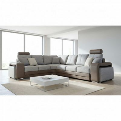 L-shaped fabric corner sofa living area upholstery corner sofa couch seating suite