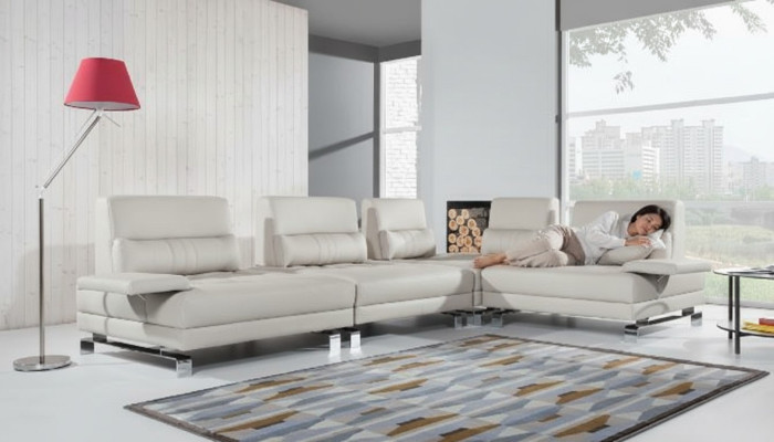Corner sofa living landscape upholstery corner sofa seating set modern 100% leather couch