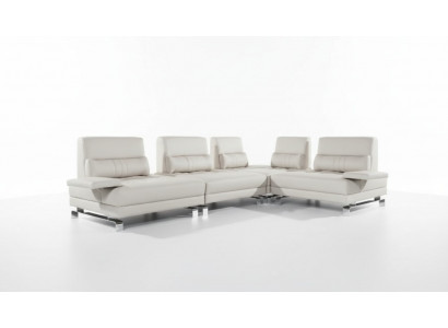 Corner sofa living landscape upholstery corner sofa seating set modern 100% leather couch
