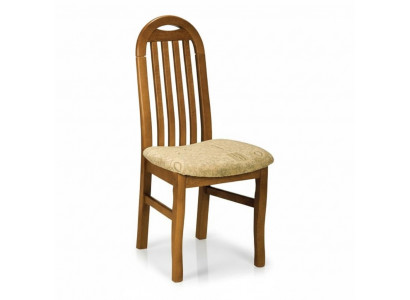 Set of 8x Armchair Chair Designer Wood Textile Upholstered Chairs Dining Room Fabric
