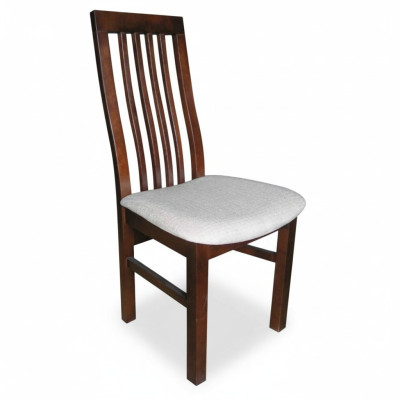 Design Set of 4 Armchairs Chairs Wood Fabric Upholstery Dining Room Chairs Fabric