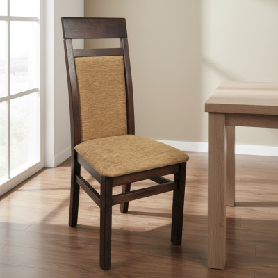 Recline Chair Solid Wood Armchair Wood Fabric Upholstered Chairs Gastro Design