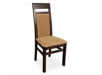 Design chair set: 2x armchairs wood textile chairs fabric dining room new upholstery