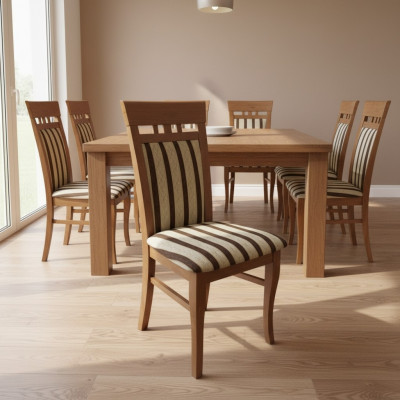 Wood 20x Restaurant Chair Set Dining Room Chair Group Upholstered Chairs Gastro New
