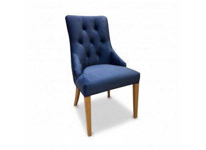 Chesterfield Set 6x Armchair Dining Chair Fabric Upholstered Chair Gastro Dining Room