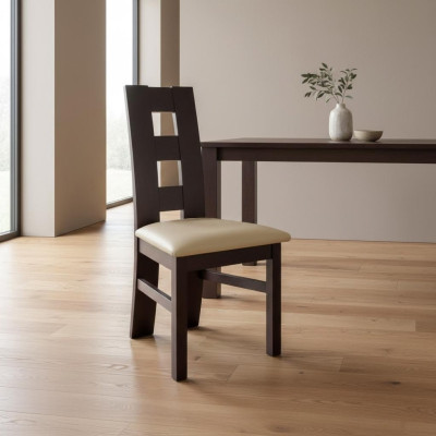 Dining chair 10x chair set upholstered solid wood restaurant armchair chairs leather new