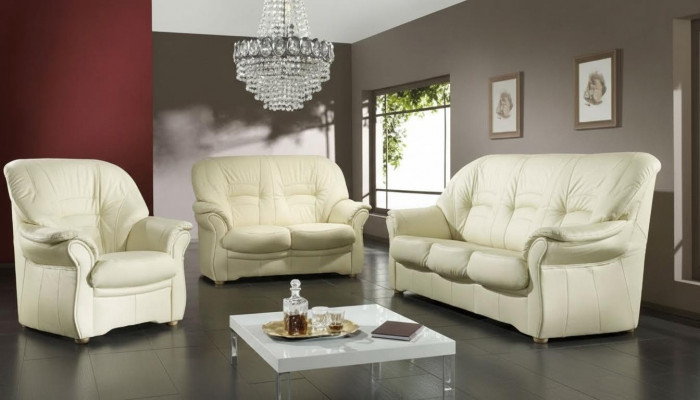 Sofas Couch Upholstery Suite Couches Faux Leather Sofa Set 3+2+1