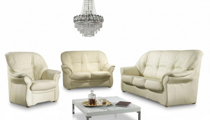 Design Relax Sofas Couch Upholstery Three-Seater Couches Faux Leather Sofa