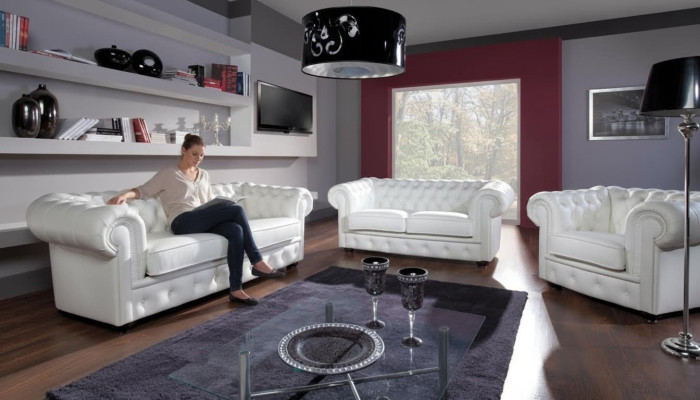 Classic Chesterfield Couch 3+1 Seater Sofa Set Velvet Furniture