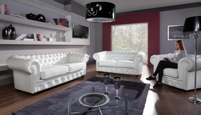 Chesterfield Sofa Set 3+2-Seater Sofa Upholstery Classic Couches