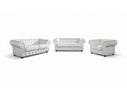 Sofa 3-seater Chesterfield design relax sofas upholstered modern couches