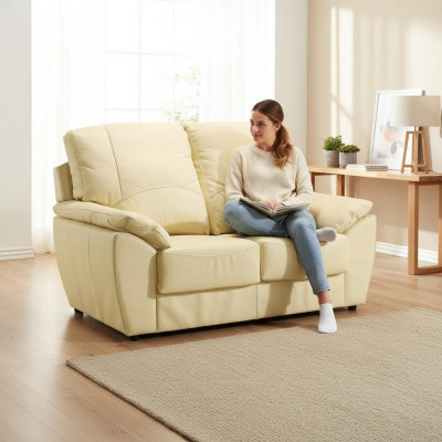 Sofa 2-seater design sofas upholstery modern couches leather relax leather