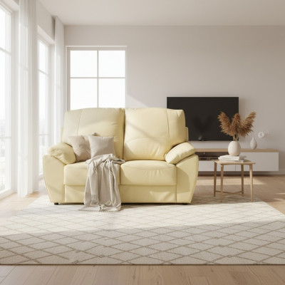 Sofa 2-seater design sofas upholstery modern couches leather relax leather