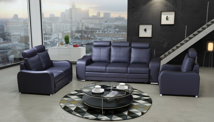 Sofa set 3+2+1 seater set design sofas upholstered couches leather relax