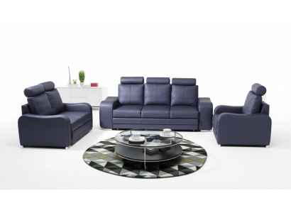 Design Sofa 3-Seater Relax Sofas Upholstery Modern Three-Seater Couch 100% Full Leather