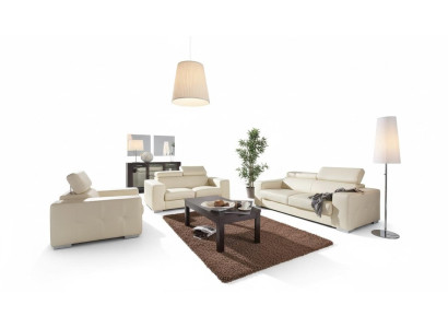 Sofa set 3+1 seater set design sofas upholstery couches leather decor relax