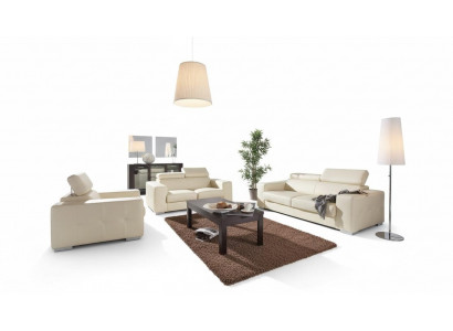 Sofa set 3+1 seater set design sofas upholstery couches leather decor relax